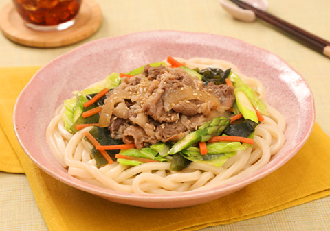ナムルのっけ肉うどん